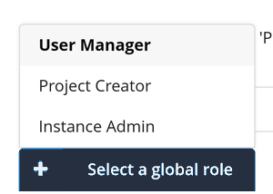 Choosing user or group