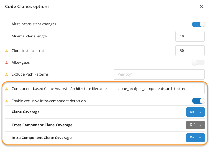 Analysis Profile Options