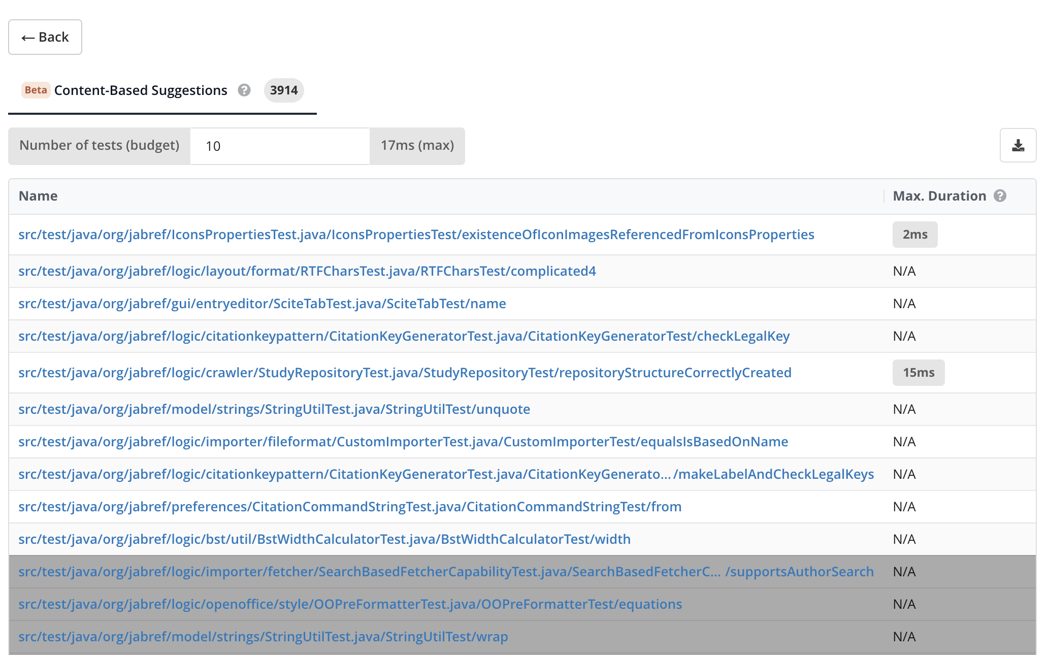 Image: Content-based suggestions