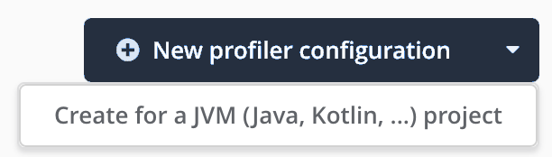 The Java Profiler Configuration Wizard