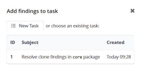 Adding A Finding To Task