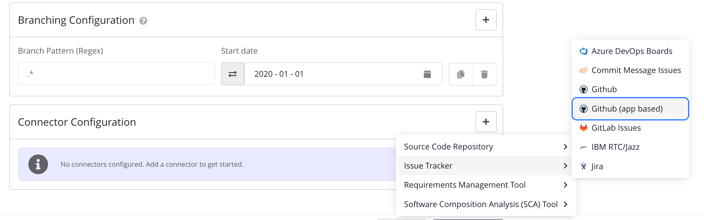 Screenshot of the selected GitHub Issue Tracker