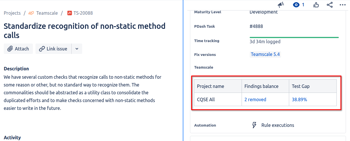 Jira Issue Integration Example
