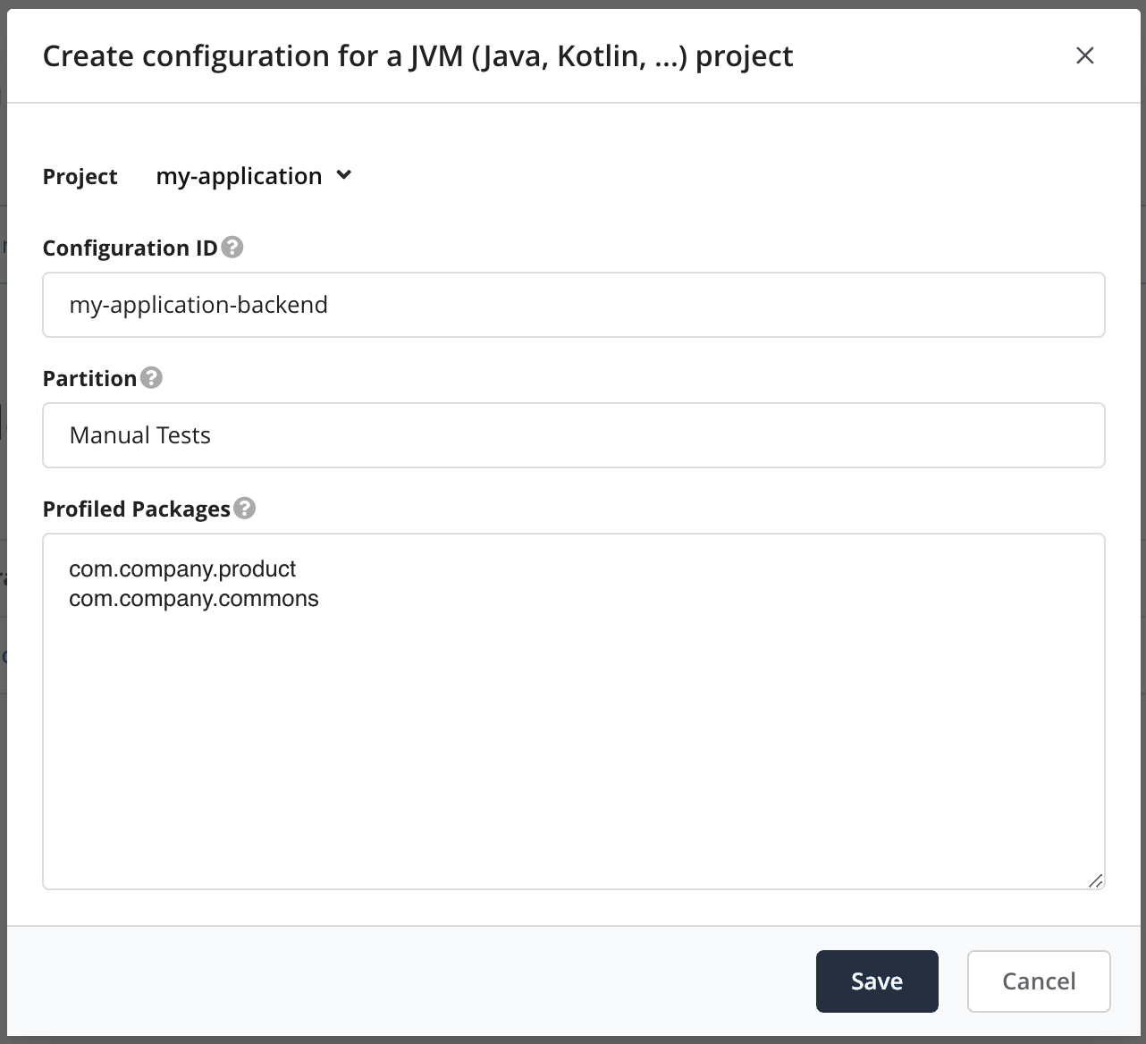The Teamscale Java Profiler Configuration Wizard