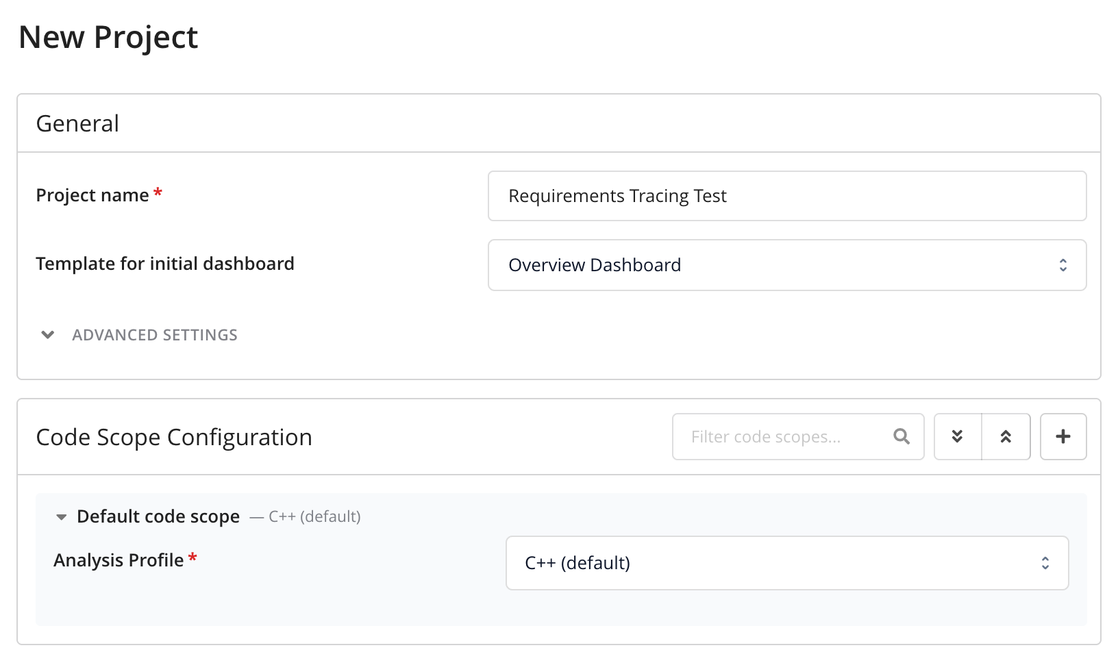 Create the project