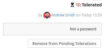 Screenshot showing the Remove from Pending button